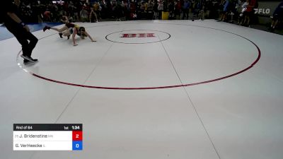 132 lbs Rnd Of 64 - Jack Bridenstine, MN vs Garrett VerHeecke, IL