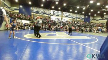 55 lbs Round Of 16 - Cove Bagley, Team Guthrie Wrestling vs Caleb Boyd, Harrah Little League Wrestling