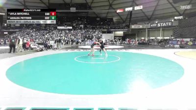 Girls 4A 105 lbs Cons. Round 4 - Azalea Fetters, Curtis (Girls) vs Ayla Mitchell, Kamiakin (Girls)