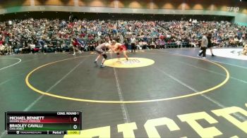 157 lbs Cons. Round 1 - Michael Bennett, Golden Valley (Merced) vs Bradley Cavalli, Casa Roble