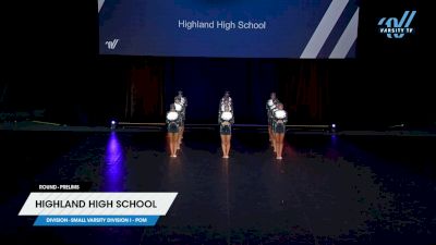 Highland High School [2025 Small Varsity Division I - Pom Prelims] 2025 UDA National Dance Team Championship