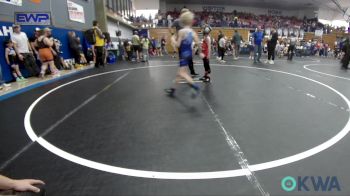 49 lbs Consi Of 16 #2 - Lakoda Kienlen, Carl Albert vs Kash Redditt, Harrah Little League Wrestling