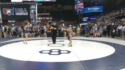 95 lbs Cons. Rd Of 32 - Lou Lou Splendoria, Illinois vs Ariel Humphreys, Missouri