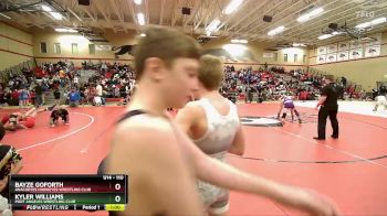 110 lbs Quarterfinal - Bayze Goforth, Anacortes Hawkeyes Wrestling Club vs Kyler Williams, Port Angeles Wrestling Club