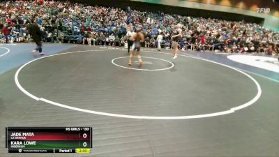 130 lbs Champ. Round 1 - Jade Mata, La Grande vs Kara Lowe, Inderkum