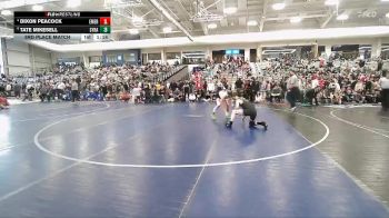 126 lbs 3rd Place Match - Tate Mikesell, Syracuse vs Dixon Peacock, Emery