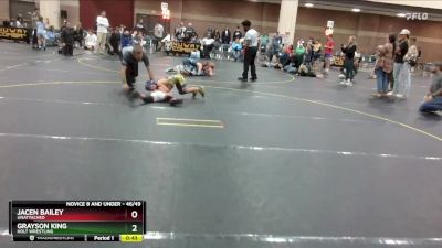 46/49 Round 3 - Jacen Bailey, Unattached vs Grayson King, Holt Wrestling