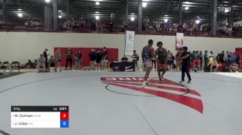 87 kg 7th Place - Michael Durham, Warrior Regional Training Center vs Jameel Coles, Viking Wrestling Club (IA)