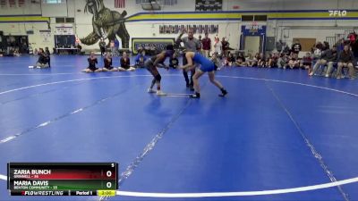 105 lbs Round 2 (8 Team) - Maria Davis, Benton Community vs Zaria Bunch, Grinnell