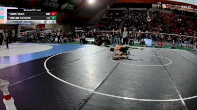 5A 98 lbs Champ. Round 1 - Alex Vega, Minico vs Joziah Koonce, Lakeland