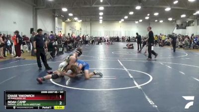 141 lbs Cons. Round 3 - Chase Yakowich, Jr Marauders WC vs Noah Camp, Farwell Elite Youth Wrestling