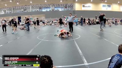 76 lbs Round 4 (6 Team) - Niko Johnson, Capital City WC vs Mason Akrie, New Kent WC