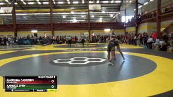 120 lbs Champ. Round 2 - Angelina Cassioppi, Hononegah vs Kandice Spry, Tri-Valley