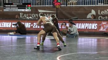 165 lbs Round Of 16 - Richie Grungo, Lehigh vs James Johnston, LIU