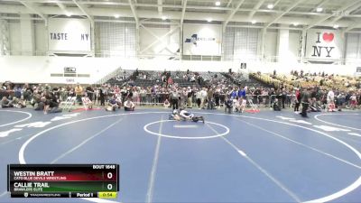 88 lbs Cons. Round 3 - Westin Bratt, Cato Blue Devils Wrestling vs Callie Trail, Brawlers Elite