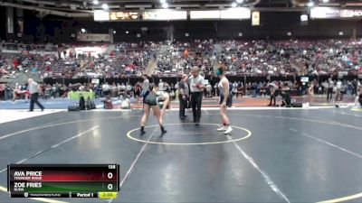 138 lbs Quarterfinal - Zoe Fries, Kuna vs Ava Price, Thunder Ridge