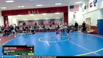 126 lbs Champ. Round 2 - Jared Whisler, Laramie vs Dexter Opps, Powell