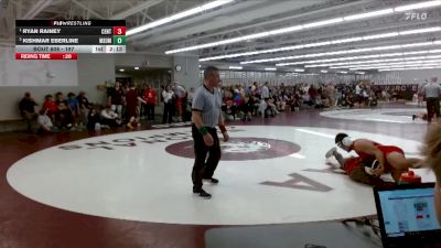 197 lbs Cons. Semi - Ryan Rainey, Central vs Kishmar Eberline, MSU Moorhead