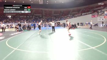 3A Boys 165 lbs Quarterfinal - Camaron Houston, Coquille Boys vs Masyn Lindsey, McLoughlin Boys