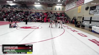 132 lbs Round 1 - Gabriel Shaw, Outlaw Wrestling Club vs Jackson Bottjer, Ascend Wrestling Academy