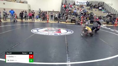 65 lbs Cons. Round 2 - Maxwell Dinh, Centennial Youth Wrestling vs Ian Cooley, Willmar