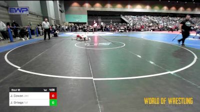 58 lbs Round Of 16 - Jagger Cowan, JWC vs Jared Ortega, TUF CA Wrestling Academy