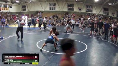 82 lbs Champ. Round 1 - Tyce Day, Central Coast Most Wanted vs Juelz-king Brewick, Livermore Elite WC