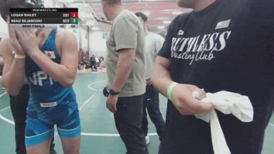 120 lbs Semifinal - Logan Bailey, South Side Wrestling Club vs Beau Siljanoski, Ruthless