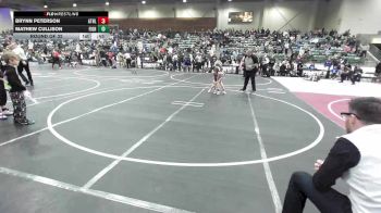 43 lbs Round Of 32 - Brynn Peterson, Athlos Wrestling vs Mathew Cullison, Fighting Squirrels WC