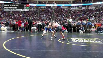 121 lbs 3rd Place - Dakota Santamaria, Tussey Mountain vs Brock Rothermel, Line Mountain