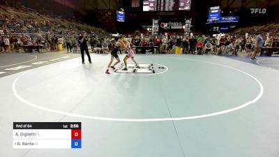 126 lbs Rnd Of 64 - Alex Giglietti, FL vs Boden Banta, ID