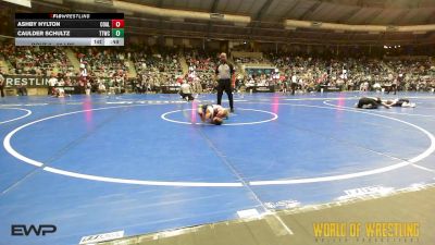 60 lbs Round Of 16 - Ashby Hylton, Coalfield Elite vs Caulder Schultz, Team Tulsa Wrestling Club