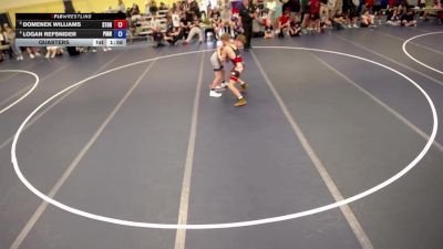 126 lbs Quarters - Domenek Williams, Storm vs Logan Refsnider, Pinnacle