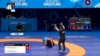 61 kg Repechage #2 - Manvel Khndzrtsyan, Armenia vs Assylzhan Yessengeldi, Kazakhstan