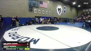 150 lbs Champ. Round 1 - Audilio Valencia, Mendota vs Saif Abdul-Kadhim, Western