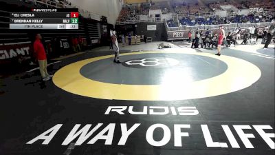 120 lbs 7th Place - Caleb Haney, St. Christopher's vs Marlo Clark, Lake Highland Prep