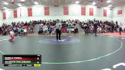 170 lbs Semifinal - Mackenzie Shellenbarger, Mogadore vs Isabelle Farrell, Orrville