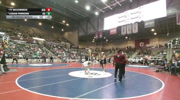 5A 138 lbs 1st Place Match - Ty McCormick, Beebe vs Logan Perrone, Little Rock Christian