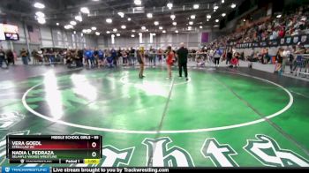 85 lbs Quarterfinal - Vera Goedl, Steelclaw WC vs Nadia L Pedraza, SelahFlo Vikings Wrestling