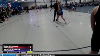 160 lbs Cons. Round 3 - Saydey Scholbrock, North Iowa Area CC vs Emma Stevenson, Cornell College