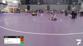 54-60 lbs Cons. Round 3 - Sean Schmidt, PAWS Elite Wrestling vs Adrian Cox, Intense Wrestling Club