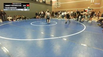 100 lbs Cons. Round 3 - Emmett Featherstone, Thunder Ridge Outlaws Wrestling Club vs Kaleb Rebmann, Grizzly Wrestling Club