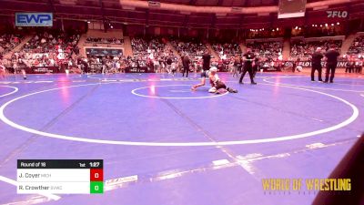 73 lbs Round Of 16 - Jaxton Coyer, Michigan West vs Rhett Crowther, SVWC