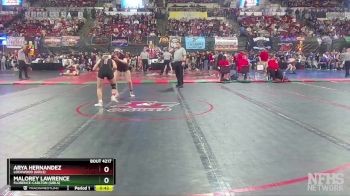 G - 126 lbs Cons. Round 2 - Malorey Lawrence, Florence-Carlton (Girls) vs Arya Hernandez, Lockwood (Girls)