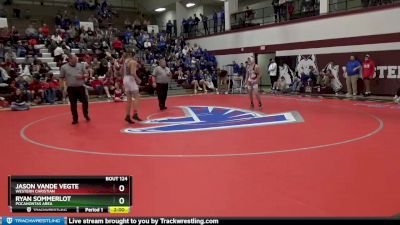 160 lbs Cons. Semi - Jason Vande Vegte, Western Christian vs Ryan Sommerlot, Pocahontas Area