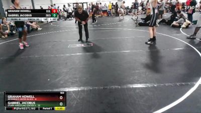 165 lbs Placement (4 Team) - Graham Howell, Reverence United Black vs Gabriel Jacobus, Storm Wrestling Center A