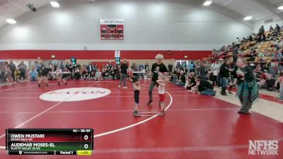 36-39 lbs Round 5 - Owen Mustari, Eaton Reds WC vs Audemar Moses-el, Platte Valley Jr WC