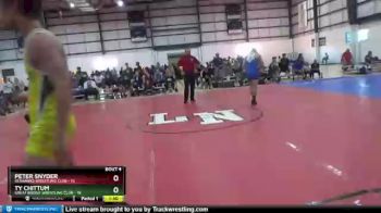 160 lbs Round 2 (6 Team) - Peter Snyder, SEAHAWKS WRESTLING CLUB vs Ty Chittum, GREAT BRIDGE WRESTLING CLUB