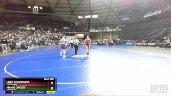 2A 165 lbs Quarterfinal - Makhi Oakley, Anacortes vs Luke Lisherness, White River