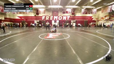 144 lbs Champ. Round 2 - Thiason Yang, Clovis vs Justice Commendatore, Mt. View